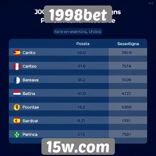 Estatísticas de jogadores ativos no site 1998bet